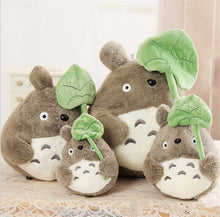 25cm Kawaii My Neighbor Totoro Plush Toy Cute Soft Doll Totoro with Lotus Leaf Kids Toys Cat - susshine