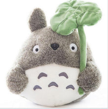 25cm Kawaii My Neighbor Totoro Plush Toy Cute Soft Doll Totoro with Lotus Leaf Kids Toys Cat - susshine