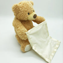 Cute Peek a Boo Teddy Bear Play Hide And Seek Lovely Cartoon Stuffed Animal Bear Kids Birthday Gift Music Bear Plush Toy Doll - susshine