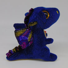Pyoopeo Ty Beanie Boos 6" 15cm Saffire Dragon Plush Regular Stuffed Animal Collectible Soft Doll Toy - susshine